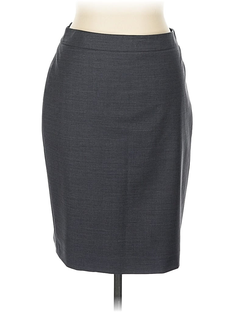 Pre-owned Ann Taylor Formal Skirt In Gray