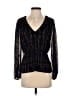 1.State 100% Polyester Black Long Sleeve Blouse Size XS - photo 1