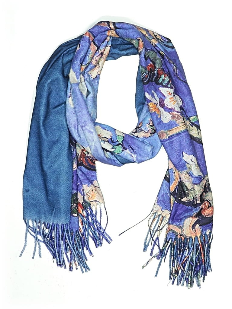 Pre-owned Unbranded Scarf In Blue