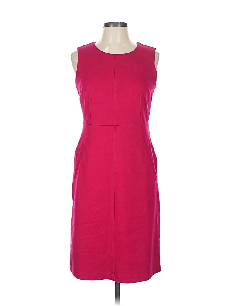Pre-owned Lands' End Cocktail Dress In Burgundy