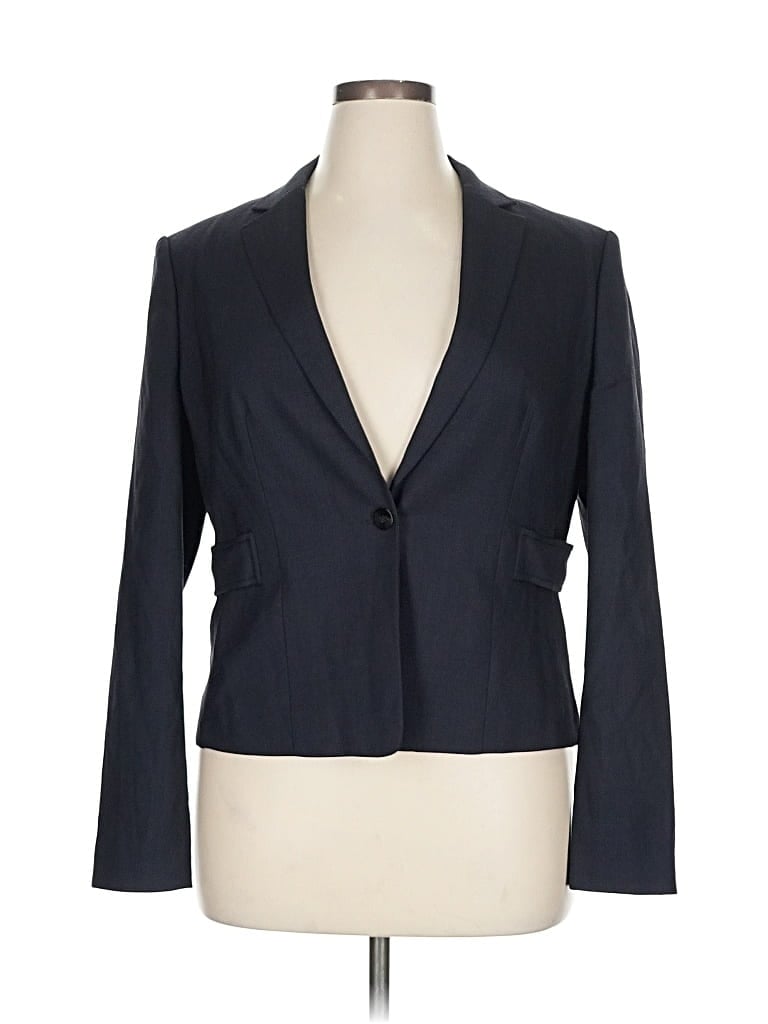 Pre-owned Boss By Hugo Boss Wool Blazer Jacket In Blue