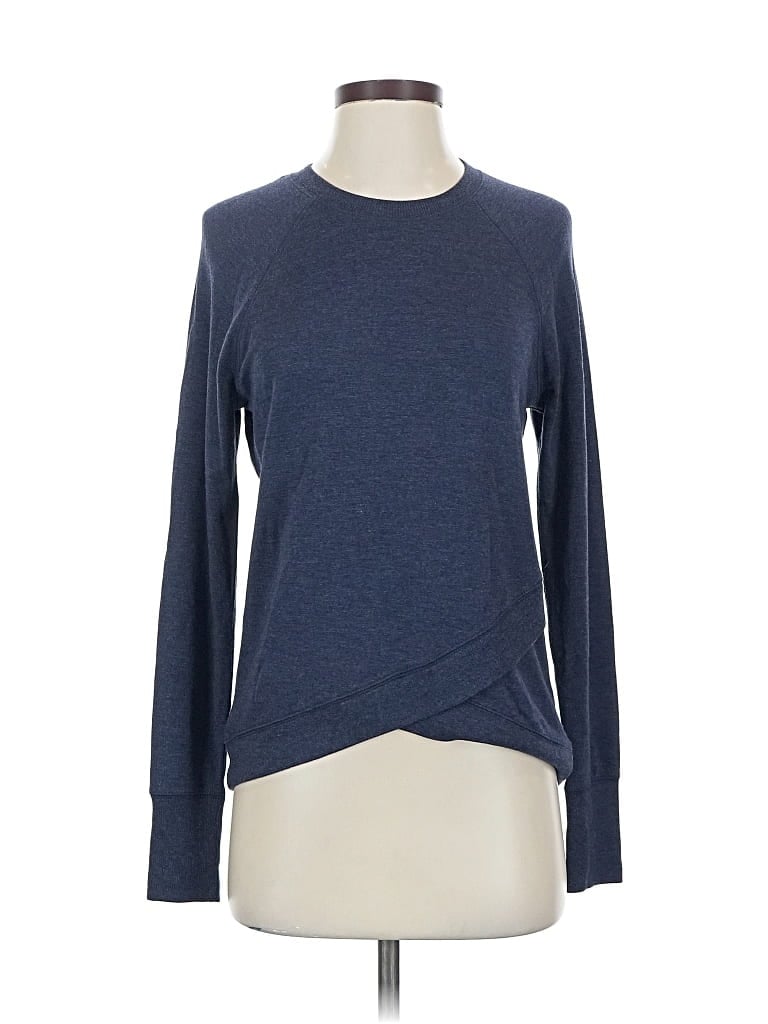 Pre-owned Athleta Pullover Sweater In Blue