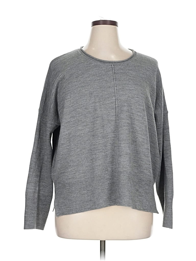 Pre-owned French Connection Pullover Sweater In Gray