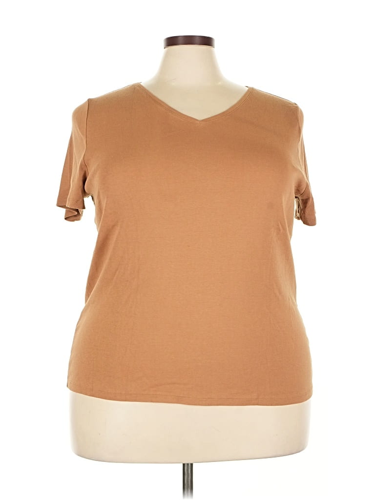 Pre-owned Talbots Short Sleeve T-shirt In Brown