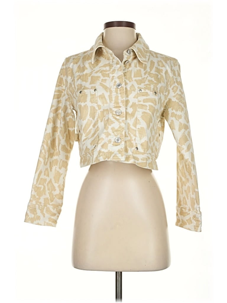 Pre-owned Maeve By Anthropologie Jacket In Gold