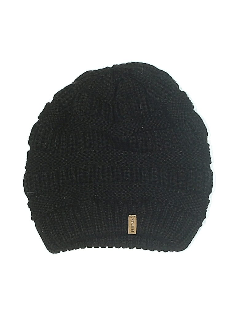 Pre-owned Furtalk Beanie Hat In Black