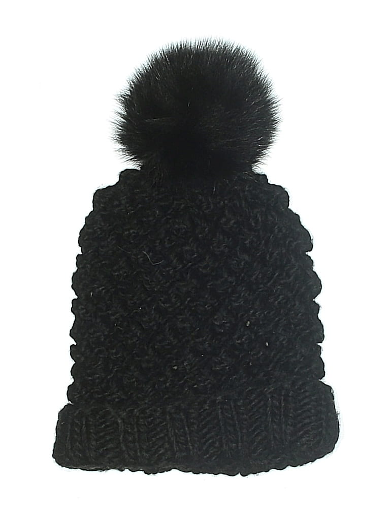 Pre-owned Kyi Kyi Beanie Hat In Black