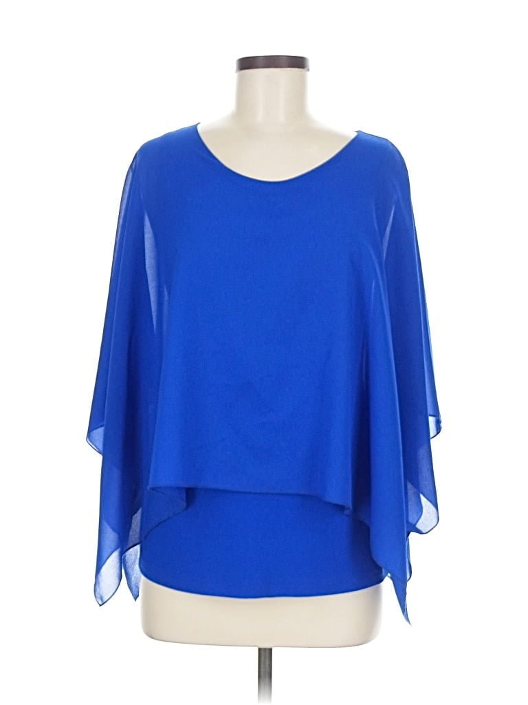 Pre-owned Sympli 3/4 Sleeve Blouse In Blue