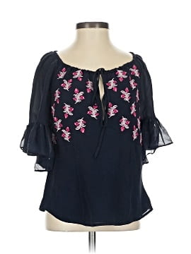 Cinq à Sept 3/4 Sleeve Silk Top