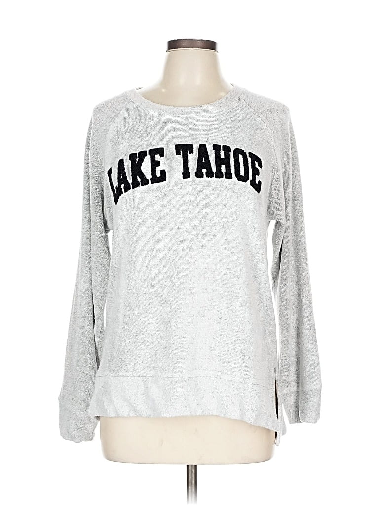 Pre-owned Assorted Brands Sweatshirt In Silver