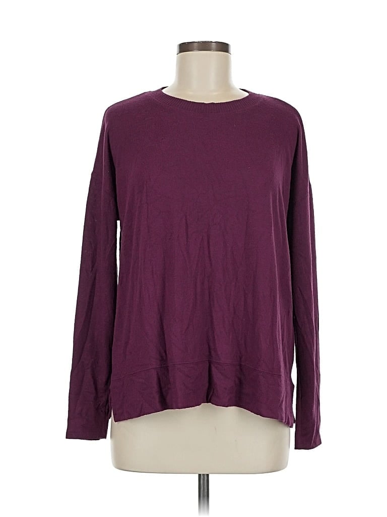 Pre-owned Lucky Brand Pullover Sweater In Purple