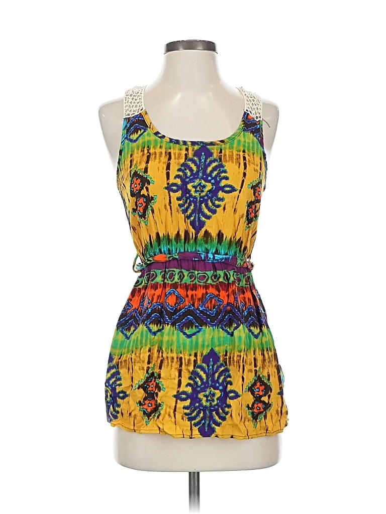 Pre-owned Xxi Sleeveless Blouse In Yellow