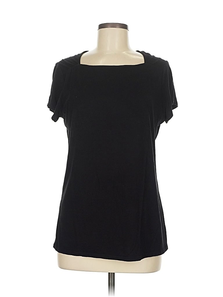 Pre-owned Inc International Concepts Short Sleeve T-shirt In Black