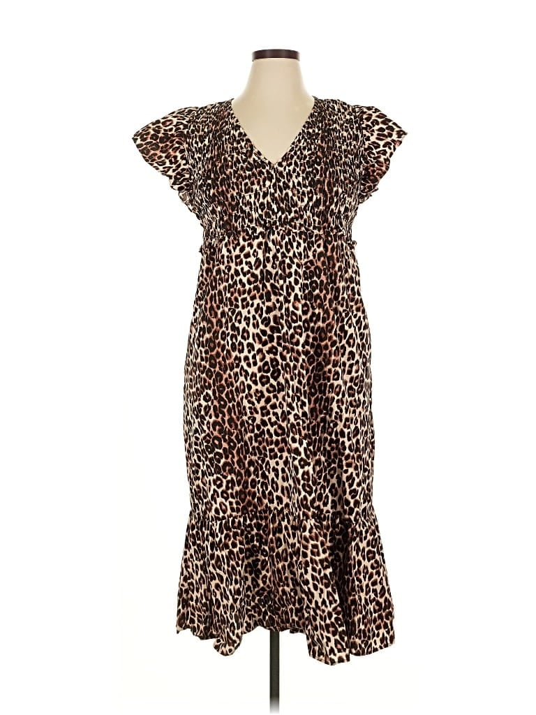 Pre-owned Rails Casual Dress In Brown
