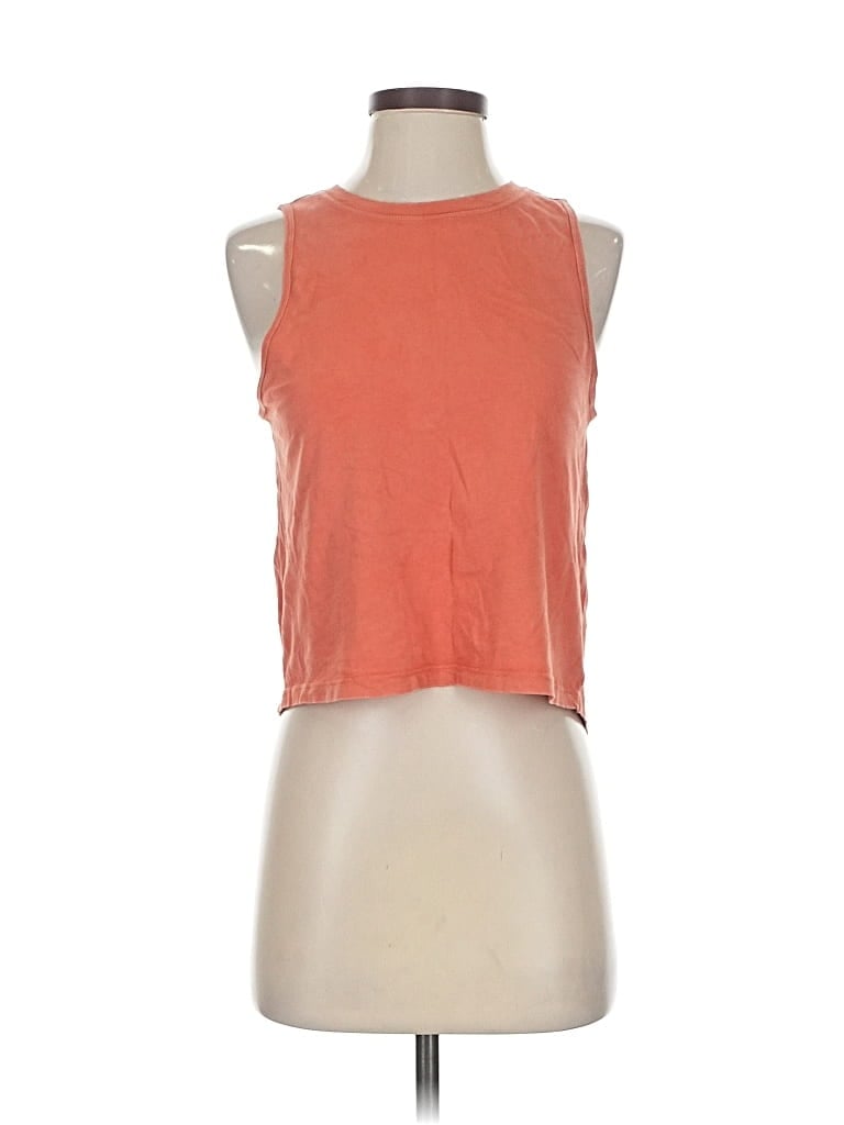 Pre-owned Athleta Sleeveless T-shirt In Orange