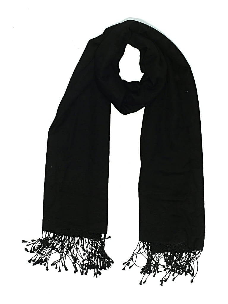 Pre-owned Assorted Brands Scarf In Black