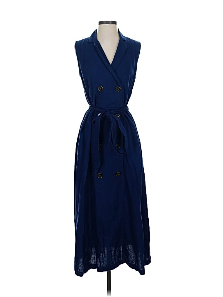 Pre-owned Croft & Barrow Casual Dress In Blue
