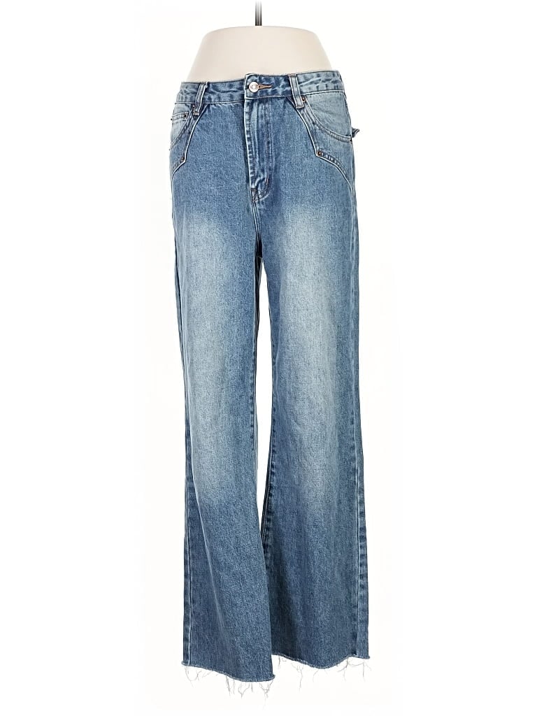 Pre-owned Avec Les Filles Jeans In Blue