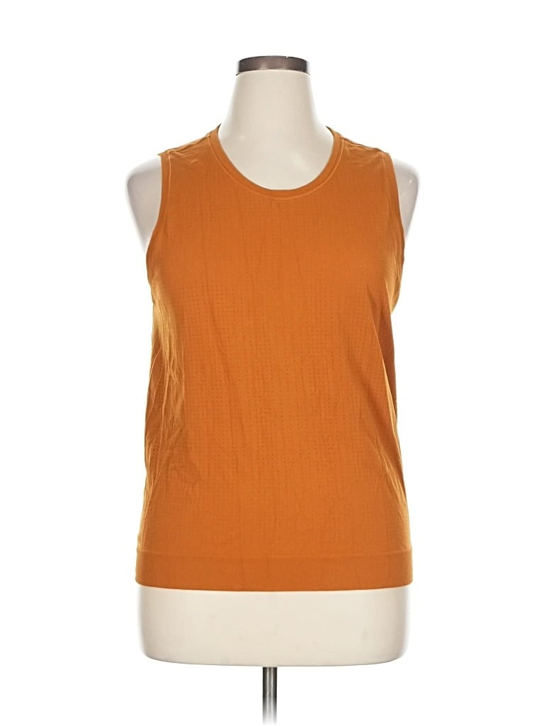 Pre-owned Athleta Sleeveless T-shirt In Orange