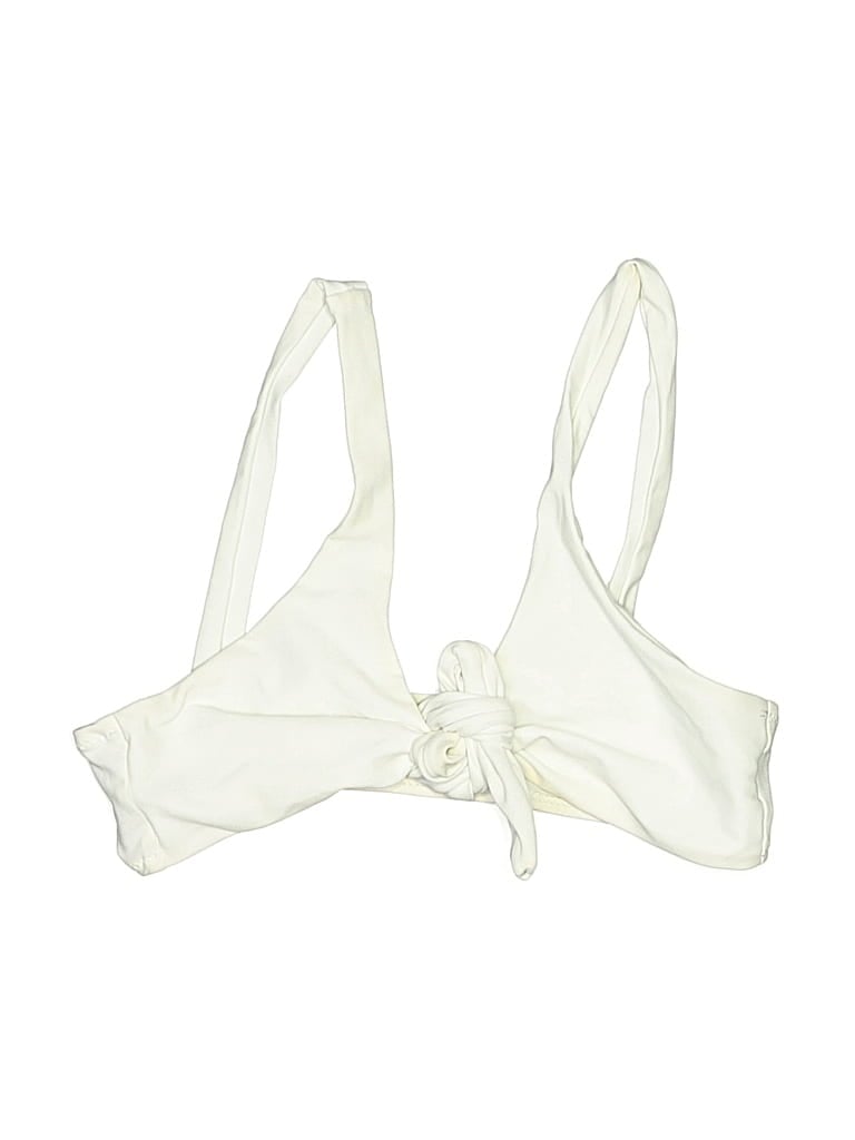 Pre-owned Zaful Swimsuit Top Ivory Swimwear In White