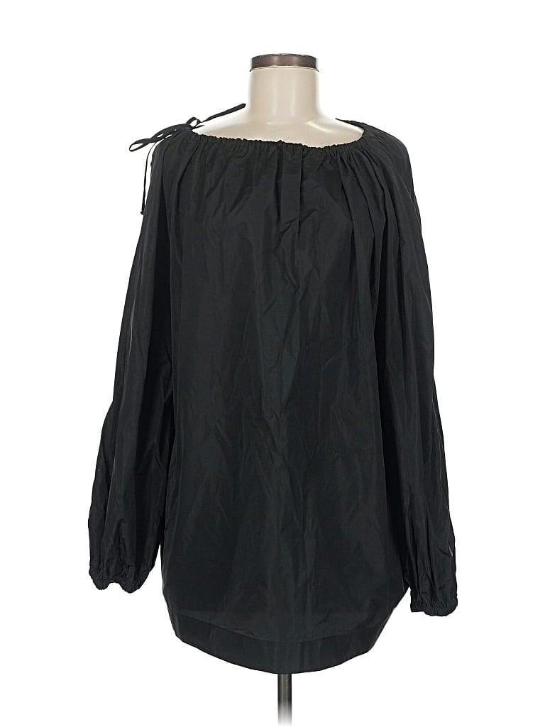 Pre-owned Escada Long Sleeve Blouse In Black