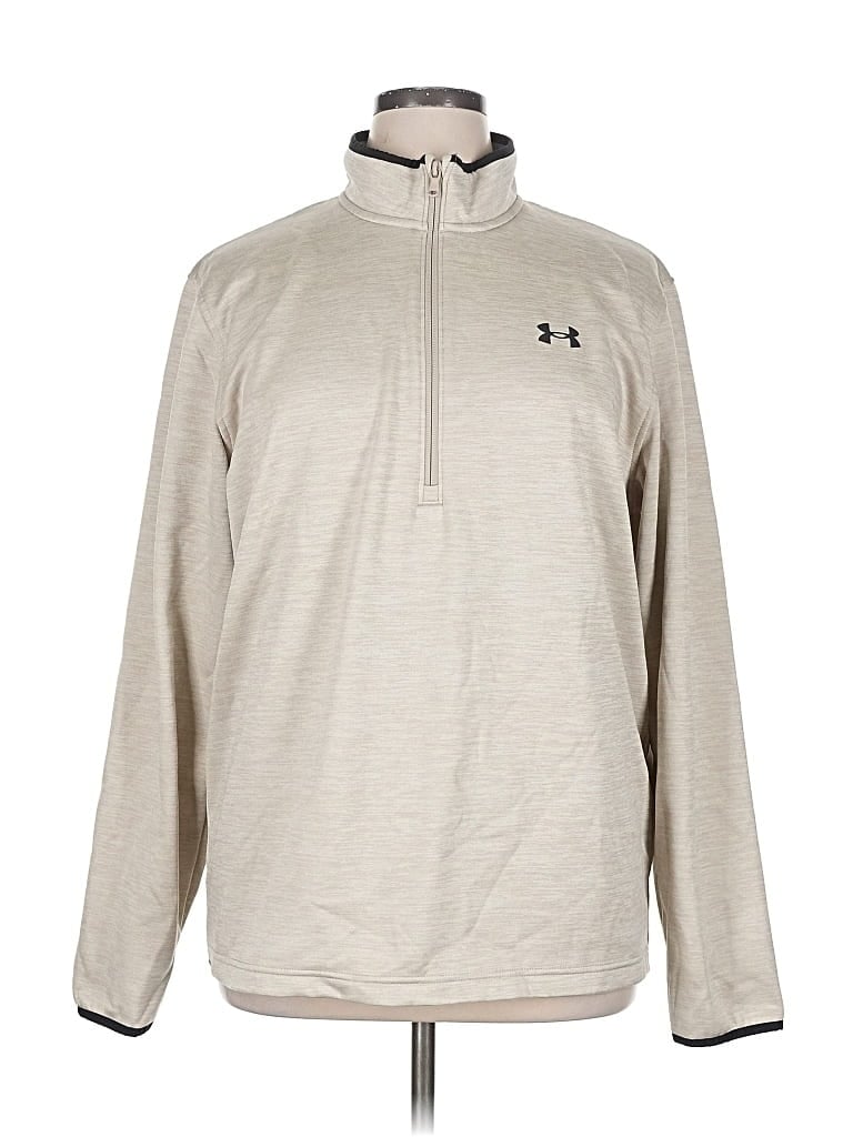 Pre-owned Under Armour Fleece Jacket In Gray