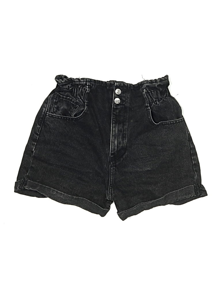 Pre-owned Mng Denim Shorts In Black