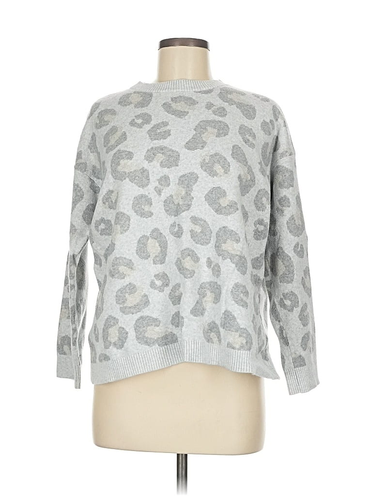 Pre-owned Jjill Long Sleeve T-shirt In Silver