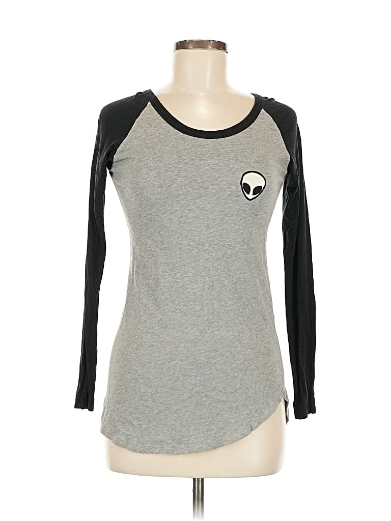 Pre-owned John Galt 3/4 Sleeve T-shirt In Gray