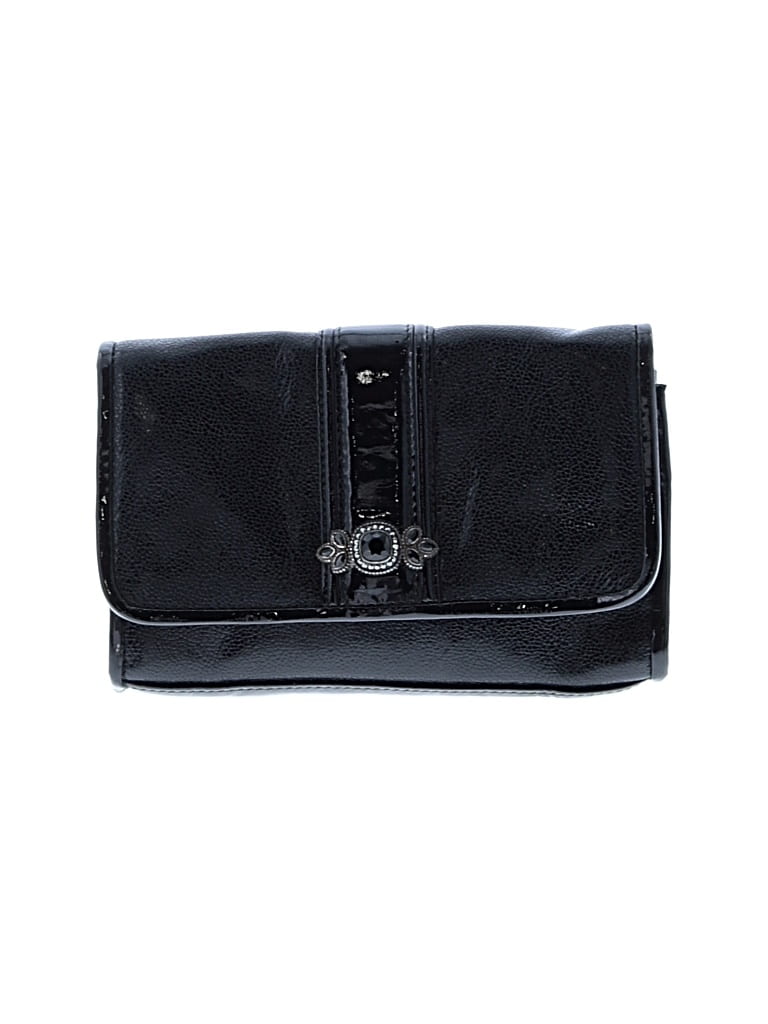 Pre-owned Brighton Leather Crossbody Bag In Black