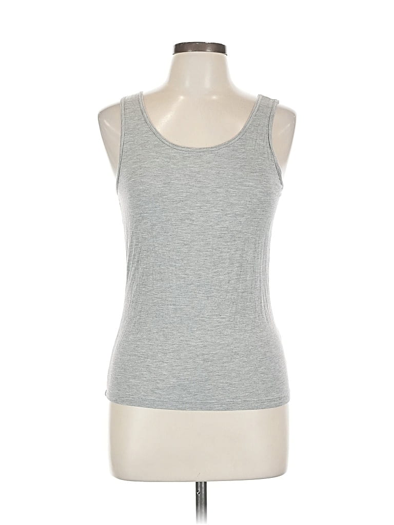 Pre-owned Unbranded Tank Top Gray Halter Neckline Tops