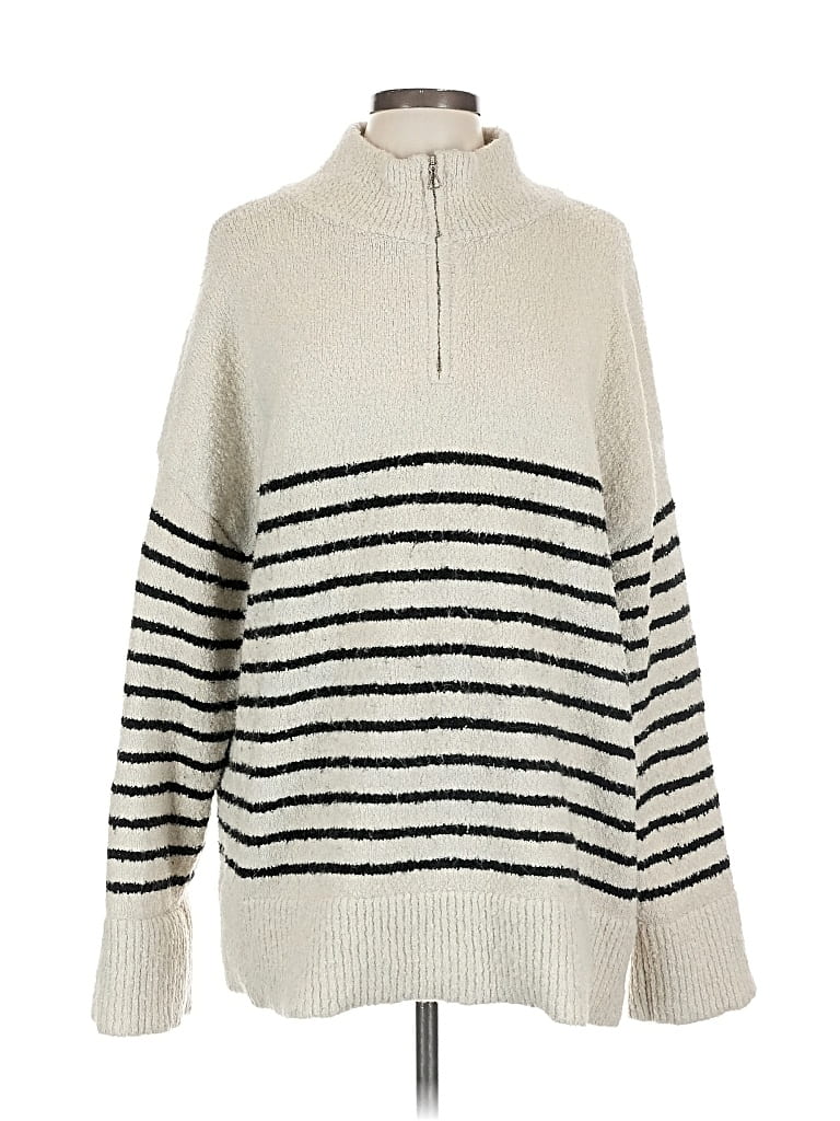 Pre-owned Lillusory Pullover Sweater In White