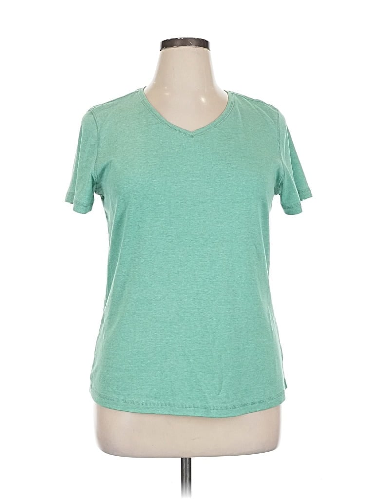 Pre-owned Christopher & Banks Short Sleeve T-shirt In Green
