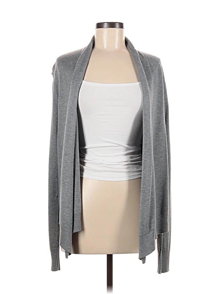 Pre-owned Remade Cardigan Sweater In Gray