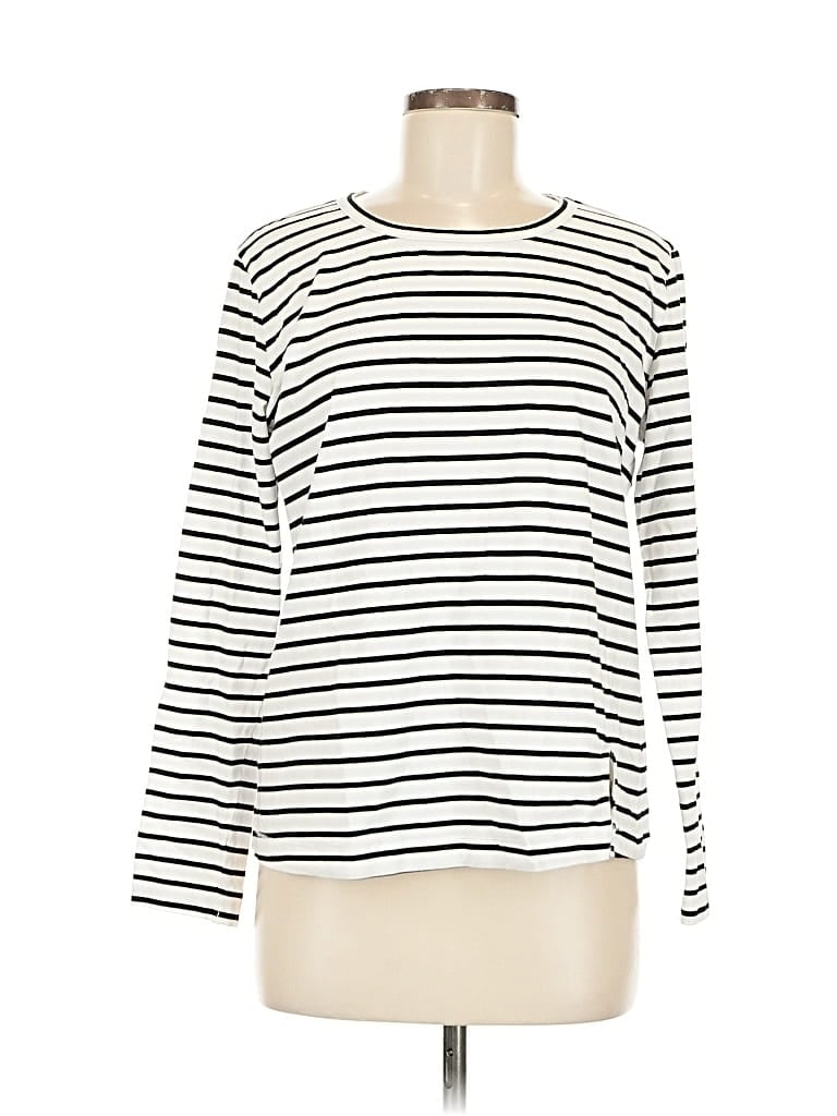 Pre-owned Seafolly 3/4 Sleeve T-shirt In White