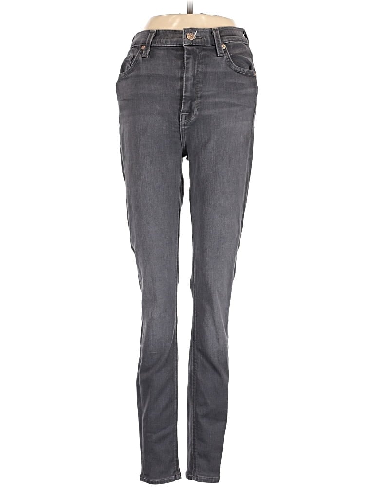 Pre-owned 7 For All Mankind Jeans In Gray