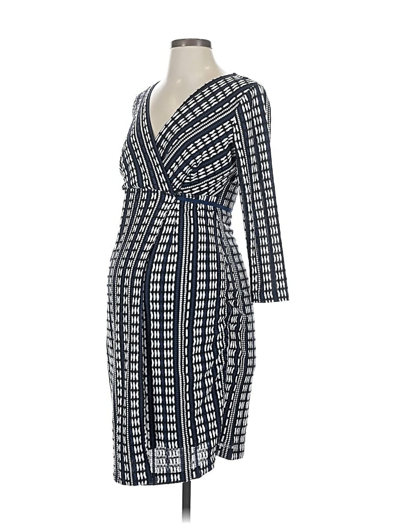 Pre-owned A Pea In The Pod Cocktail Dress In Blue