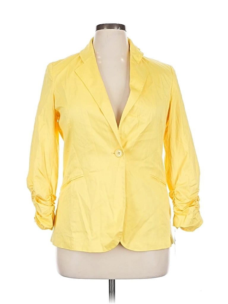 Pre-owned Focus 2000 Blazer Jacket In Yellow