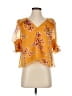 Walter Baker 100% Polyester Orange 3/4 Sleeve Blouse Size XS - photo 1