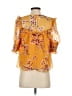 Walter Baker 100% Polyester Orange 3/4 Sleeve Blouse Size XS - photo 2