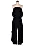 Shore 100% Rayon Solid Black Jumpsuit Size S - photo 1