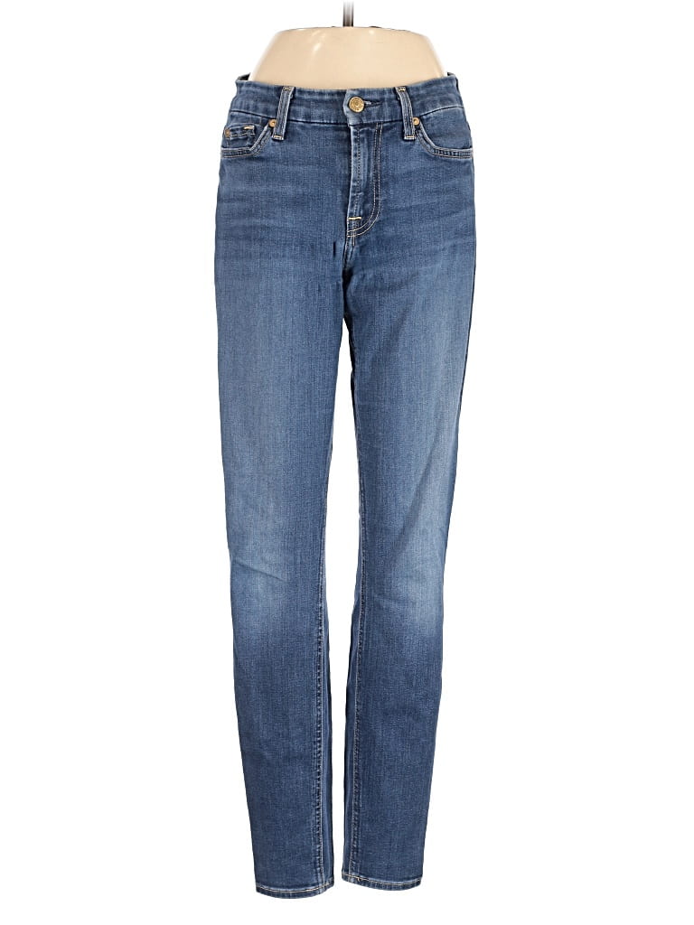 Pre-owned 7 For All Mankind Jeans In Blue