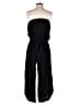 Shore 100% Rayon Solid Black Jumpsuit Size S - photo 2