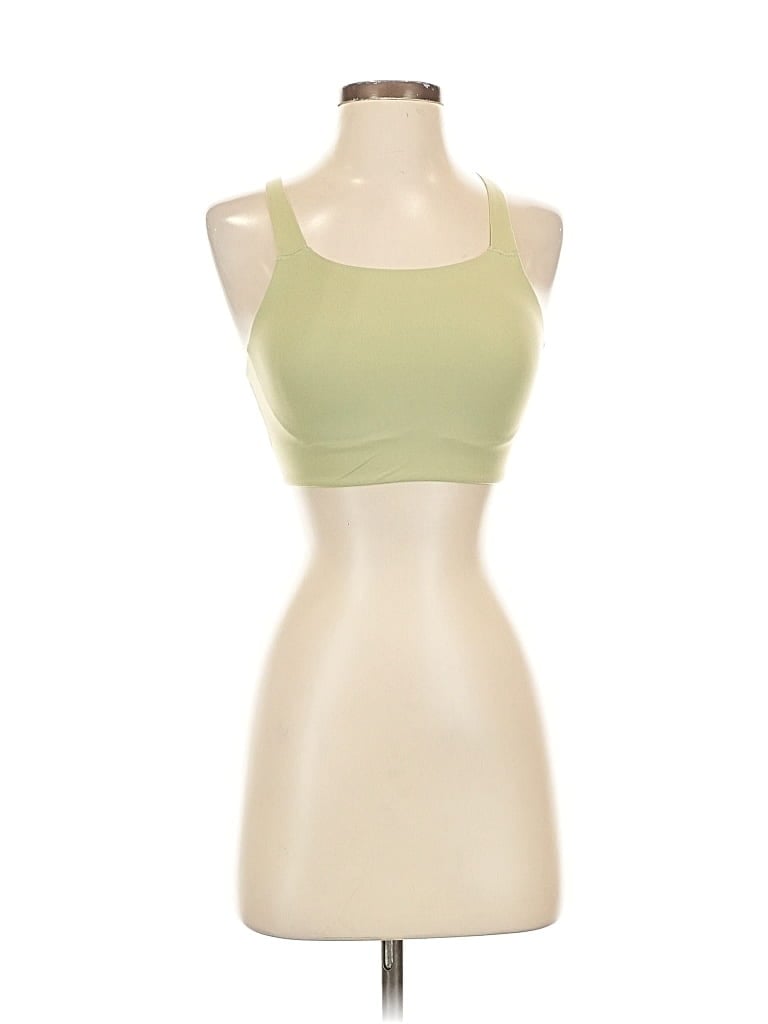 Pre-owned Nike Sleeveless Top Green Halter Neckline Tops