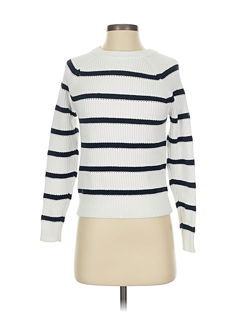 Pre-owned Banana Republic Pullover Sweater In White