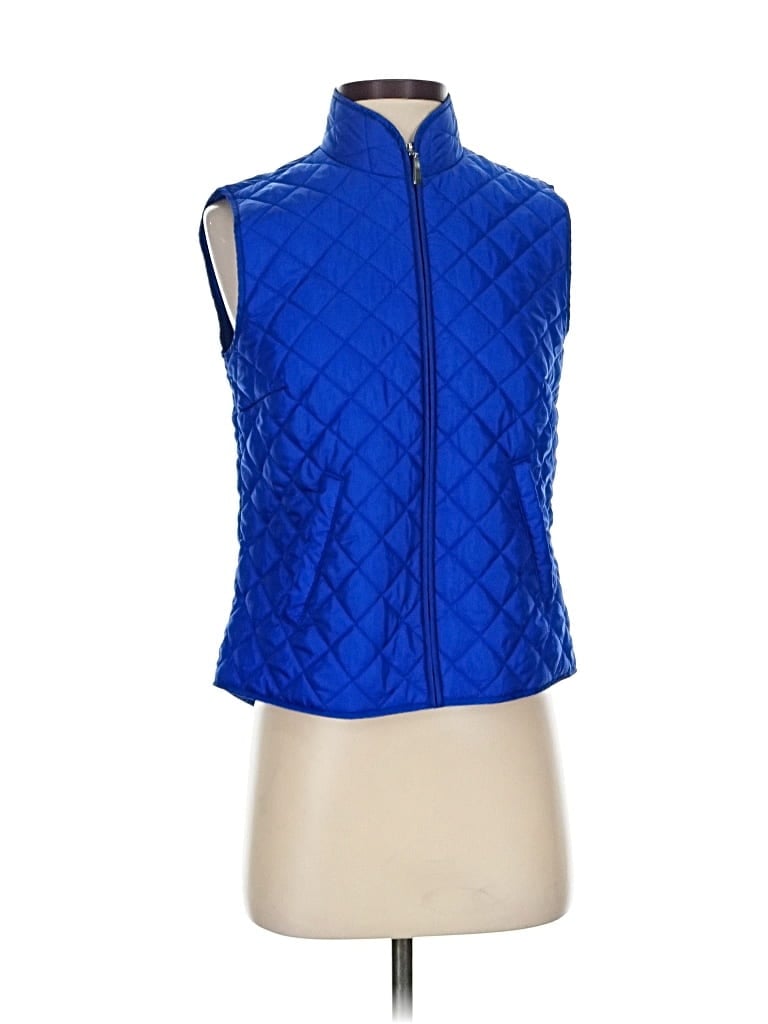 Pre-owned Karen Scott Sport Vest In Blue