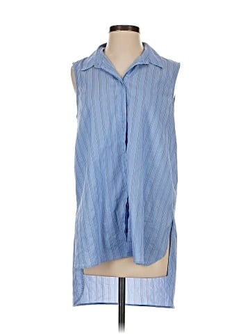 Elizabeth and James Sleeveless Button-Down Shirt (view 1)