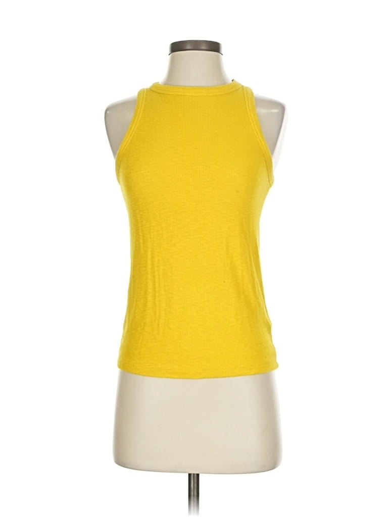 Pre-owned Rachel Zoe Tjx Tank Top Yellow Halter Neckline Tops