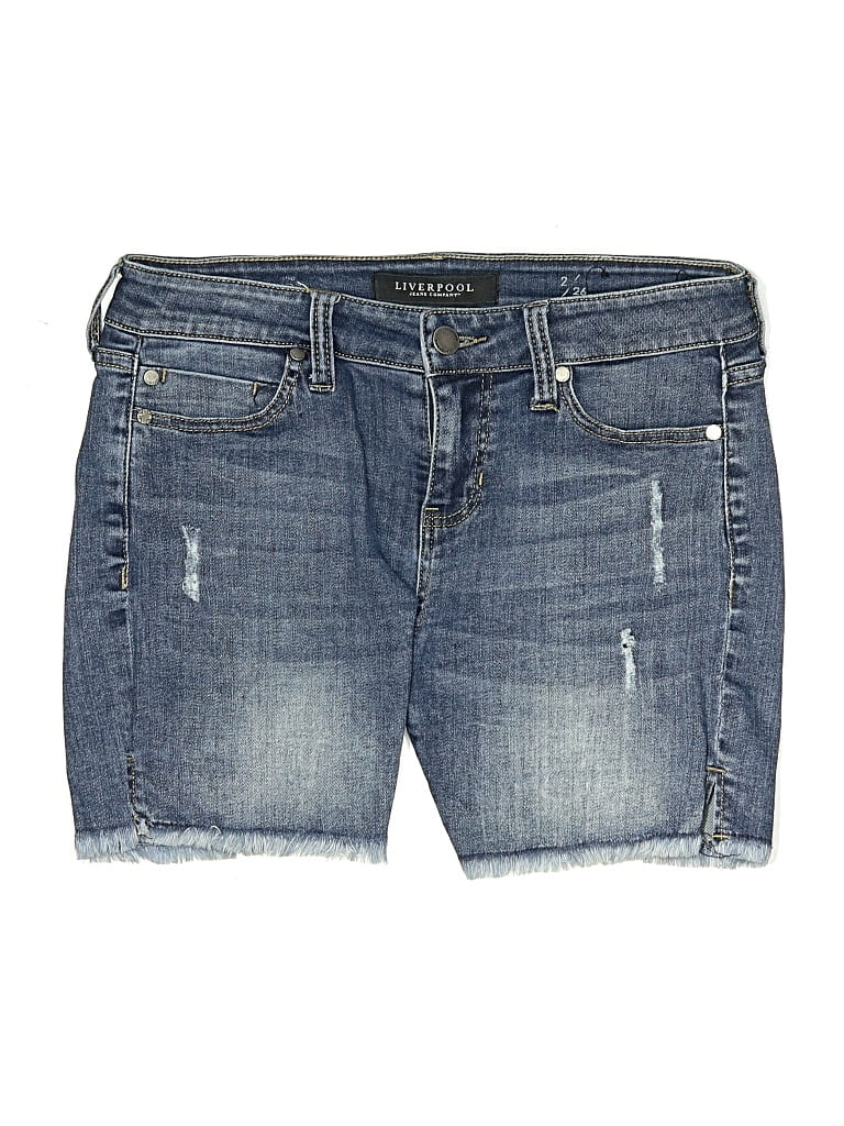 Pre-owned Liverpool Los Angeles Denim Shorts In Blue