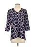 Hutch 100% Polyester Blue 3/4 Sleeve Blouse Size XS - photo 1